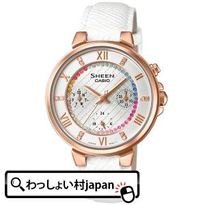 SHE-3041GLJ-7AJF 国内正規品 カシオ CASIO SHEEN シーン  クリスタル レディース 腕時計