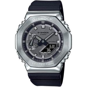 【美品】G-SHOCK 腕時計 ブラック/シルバー G-SHOCK シルバー メタル 八角形 GM-2100-1AJF CASIO カシオ