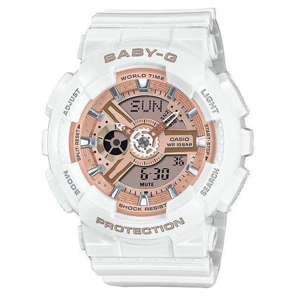 CASIO Baby-G ホワイト ピンクゴールド BA-110X-7A1JF レディース 国内正規...