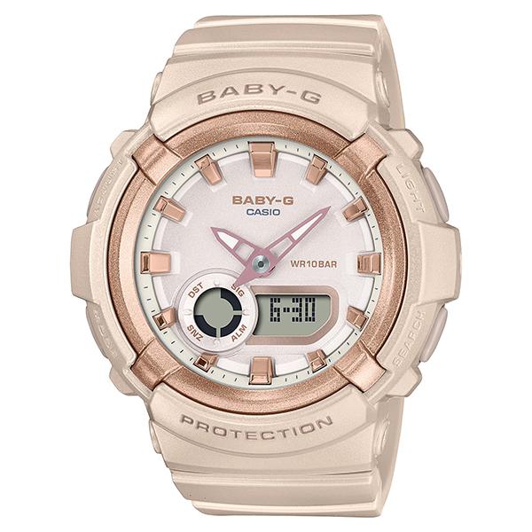 CASIO カシオ Baby-G ベイビージー ベビージー メタリックアクセント ピンクベージュ B...