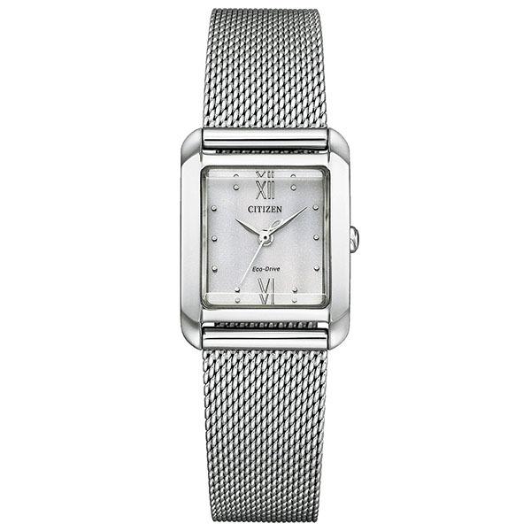 CITIZEN L シチズンエル エコドライブ ソーラー メッシュ 替えバンド付 EW5590-62...