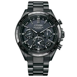 CITIZEN ATTESA ソーラー電波腕時計 ATTESA（CITIZEN） シチズン アテッサ CC9075-52F ブラックチタン エコ