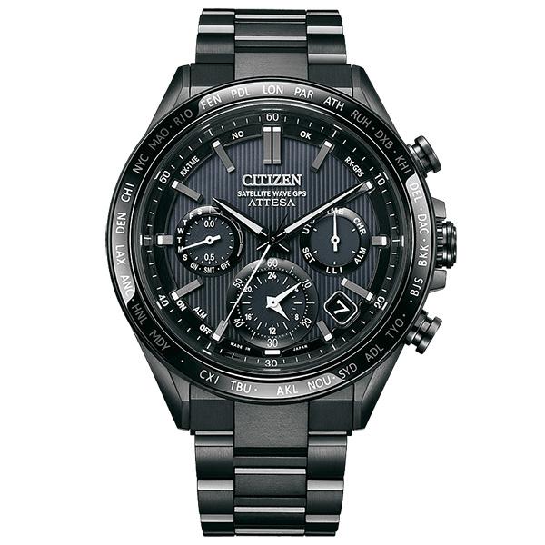 CITIZEN シチズン ATTESA アテッサ  GPS衛星電波時計 ブラックチタン ACT Li...