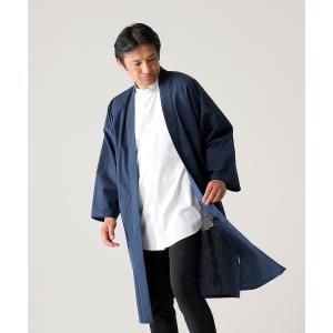 1040 作務衣 羽織 メンズ たてスラブロン...の詳細画像1