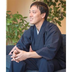 1090 作務衣 メンズ 日本製 手紡ぎ風遠州...の詳細画像1