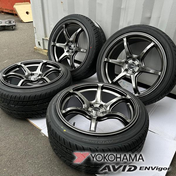 トヨタ 86 スバル BRZ 18インチ タイヤホイールセット 4本セット YOKOHAMA AVI...