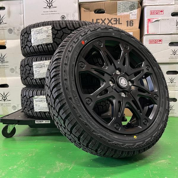 ハスラー HUSTLER 新品 タイヤホイールセット 15インチ 165/60R15 165/65R...