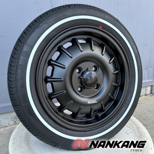 ラパン ココア ムーヴキャンバス ワゴンR ナンカン ホワイトリボン 155/65R14 14インチ...