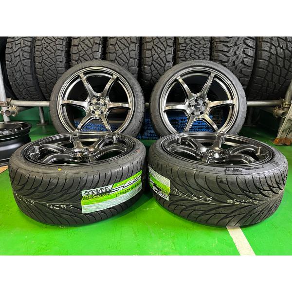 86 ZN6 BRZ ZC6 18インチ タイヤホイールセット 8.5J + 9.5J 新品4本セッ...