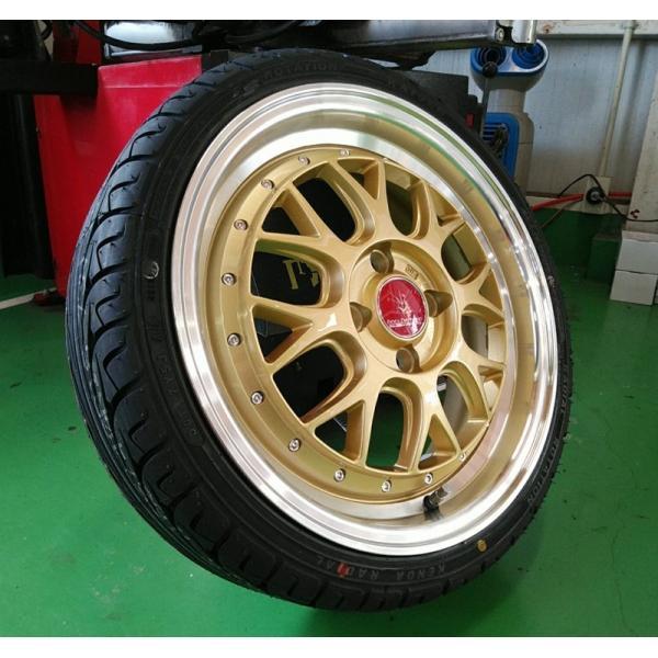 軽用 タイヤホイール 新品4本セット 人気 KR20 165/45R16 16インチ BD00 アル...