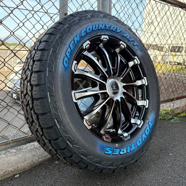 【新品4本セット】200系 ハイエース 車検対応 タイヤホイール TOYO オープンカントリー AT...