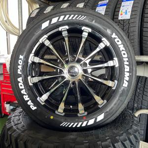 【車検対応ホイール】200系ハイエース・レジアスエース専用 PCD139.7/6H 215/60R17 ヨコハマ パラダ 17インチ タイヤホイールセット ホワイトレター BD12｜wat