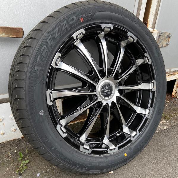 ハイエース 18インチ 夏タイヤホイール BD12 特選タイヤ 225/50R18 新品4本セット