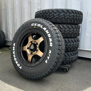 新品 4本セット ジムニー JB23 JB64 ヨコハマ ジオランダー AT4 185/85R16 ホワイトレター 16インチ Bounty Collection BDX05｜wat