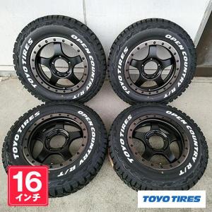 ジムニー JB23 JB64 タイヤホイール 16インチ TOYO OPEN COUNTRY トーヨー オープンカントリー RT ホワイトレター 185/85R16 BDX05