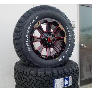 デリカD5 エクストレイル RAV4 クロスロード タイヤホイールセット 16インチ DeathRock BF グッドリッチ オールテレン KO2 215/70R16 225/70R16