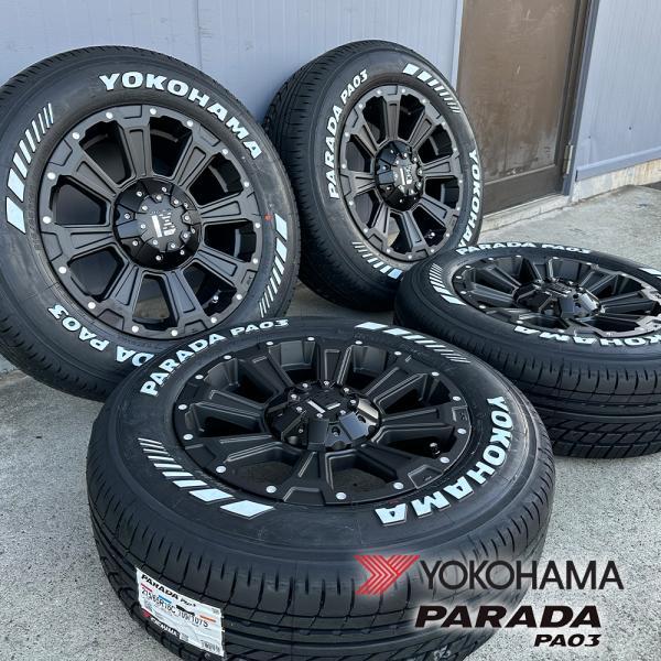 200系ハイエース 車検対応 タイヤ ホイール セット 16インチ ヨコハマ YOKOHAMA パラ...