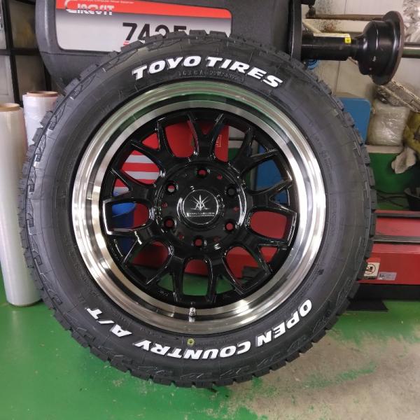 新品 ハイエース 200系 タイヤホイール セット 215/60R17 トーヨー オープンカントリー...