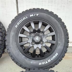 新品 軽トラック 軽バン Bounty MUD-Xii 12インチ タイヤホイール 4本セット 145/80R12 80/78N マッドスター ラジアル MT ホワイトレター｜wat