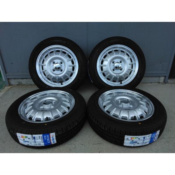 新品4本 155/65R14 SAILUN ATREZZO ECO 夏タイヤホイールセット 14イン...