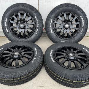 車検対応！ホワイトレター ハイゼットバン ハイゼットカーゴ ハイゼットトラック 145/80R12 80/78N LT 12インチ タイヤホイールセットMUDSTAR Radial AT MUD-XII｜wat