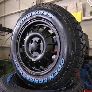 新品 プロボックス タイヤホイールセット 165/80R14 トーヨータイヤ オープンカントリー RT ホワイトレター 14インチ NOEL