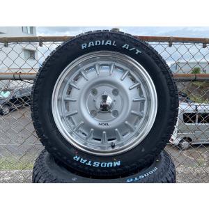 ルーミー アクア シエンタ クロスビー MUDSTAR Radial AT 175/65R14 82H 14インチ タイヤホイールセット ホワイトレター カラー/シルバー｜wat