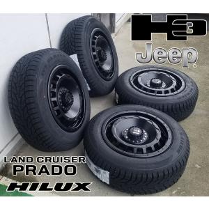 即納 スタッドレス ランドクルーザープラド FJクルーザー H3 SAILUN 265/70R17 新品 タイヤ ホイール セット 17インチ １台分｜wat