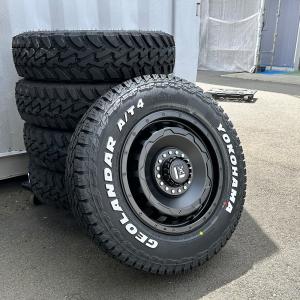 新品 4本セット ジムニー JB23 JB64 ヨコハマ ジオランダー AT4 185/85R16 ホワイトレター 16インチ LEXXEL SwaGGer｜wat