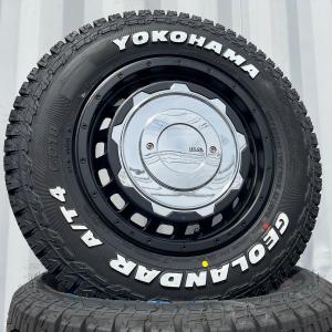 ジムニー Jimny JB23 JB22 JB64 16インチ LEXXEL SwaGGer Old style スワッガー ヨコハマ ジオランダー AT4 G018 185/85R16 ホワイトレター 4本セット｜wat