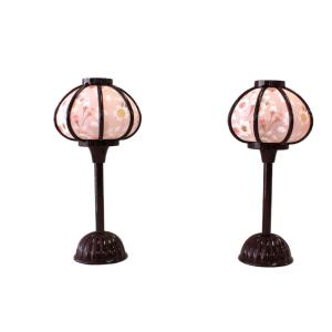 雛人形 ぼんぼり 単品 小桜ぼんぼり 18cm ぶどう色