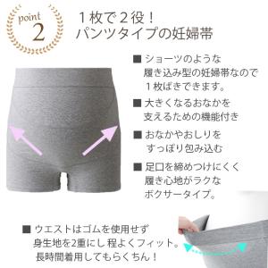 マタニティ 犬印本舗 らくばきパンツ妊婦帯 オ...の詳細画像2