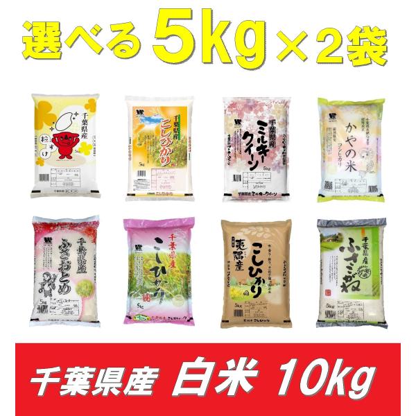 選べるお米10kgセット (5kg×2) 令和5年 千葉県産 白米 精米 米 お米 送料無料(一部地...