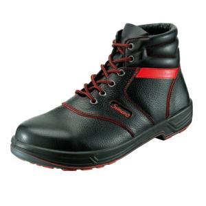安全靴 SL22-R 黒/赤(23.5〜28.0cm（EEE）) シモンライトシリーズ SX3層底 中編上靴 セフティシューズ シモン(Simon) お取寄せ 【返品交換不可】
