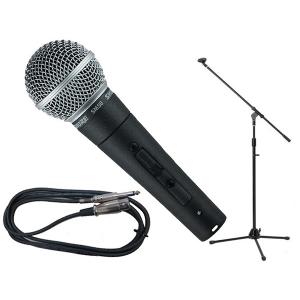 SHURE(シュア) SM58-LCE 三脚マイクスタンドSET（フォーン-XLR 