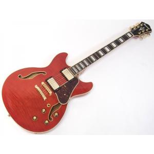 Ibanez(アイバニーズ) AS93FM TCD セミアコ エレキギター  Transparent Cherry Red｜watanabegakki