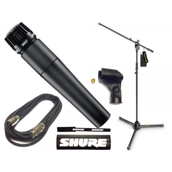 SHURE(シュア) SM57-LCE Gravity三脚マイクスタンドセット （XLR-XLR 5...