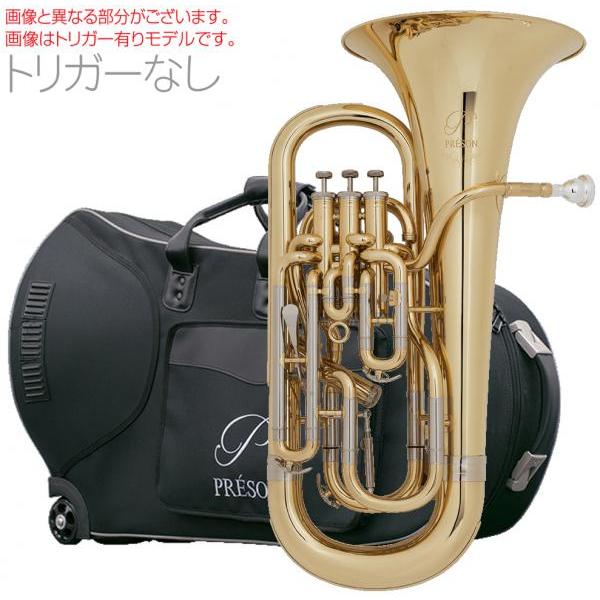 PRESON PR3300GL トリガーなし アウトレット ユーフォニアム ゴールド B♭ 4ピスト...