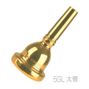 Vincent Bach 5GL 太管 マウスピース トロンボーン ユーフォニアム 金メッキ GP ラージシャンク ゴールド Large Shank mouthpiece gold　北海道 沖縄 離島不可｜watanabegakki