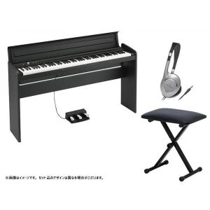 KORG(コルグ) 電子ピアノ 88鍵盤 デジタルピアノ LP-180 BK キーボードベンチセット ブラック