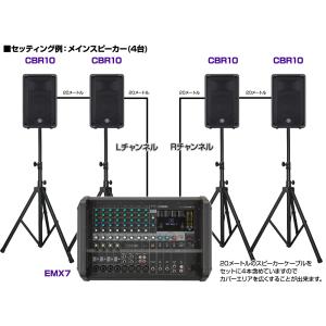 YAMAHA(ヤマハ) スピーカー4台 EMX...の詳細画像3