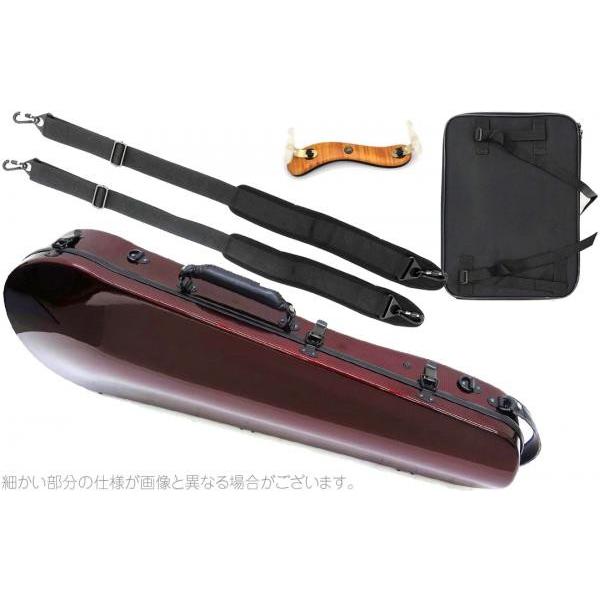 Carbon Mac(カーボンマック) CFA-2 スリム ビオラ ケース ワインレッド WRD ハ...