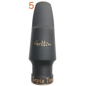 Gottsu(ゴッツ) マット仕上げ 5 アルトサックス マウスピース ラバー セピアトーン 日本製 alto saxophone Mouthpiece Sepia Tone　北海道 沖縄 離島不可