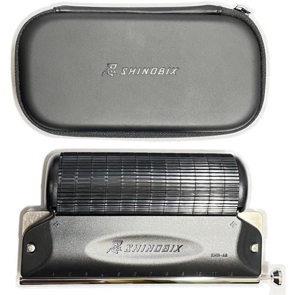 SUZUKI SNB-48 忍 SHINOBIX サイレンサー付き クロマチックハーモニカ フルセッ...