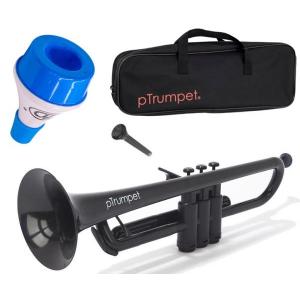 PINSTRUMENTS PTRUMPET1BLK ブラック pTrumpet プラスチック トランペット 管楽器 Pトランペット trumpet black ミュート セット 1　北海道 沖縄 離島不可｜watanabegakki