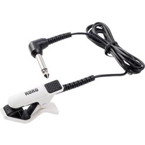 KORG(コルグ) CM-300-WHBK ホワイト ブラック チューナーマイク ピエゾ クリップタイプ CONTACT MICROPHONE white black　北海道 沖縄 離島不可｜watanabegakki