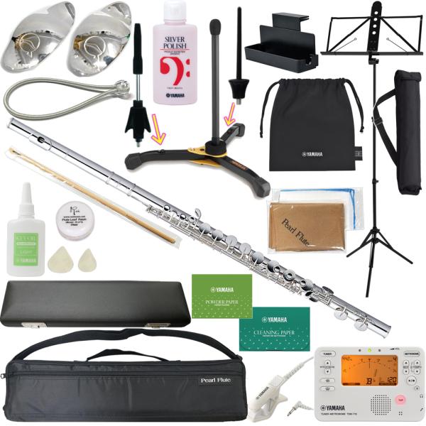 Pearl Flute PFA-201ES アルトフルート リッププレート 銀製 ストレート 頭部管...