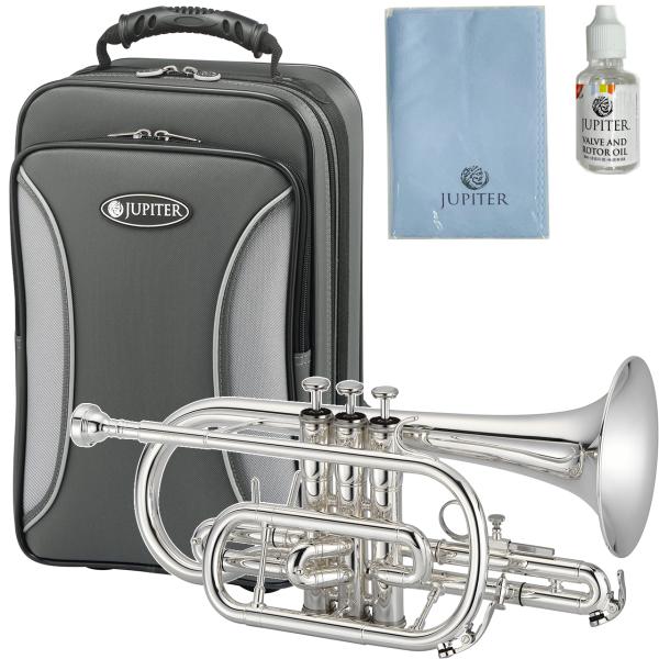 JUPITER (ジュピター) JCR700S コルネット 銀メッキ イエローブラス 管楽器 Bb ...