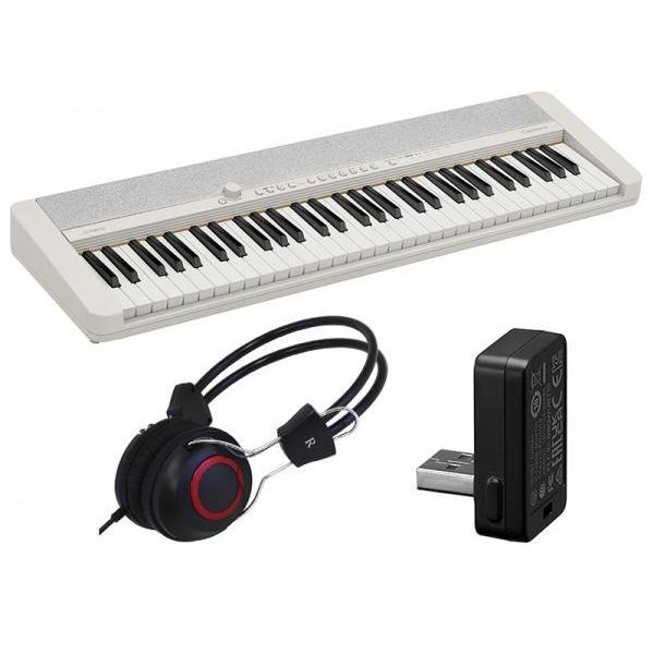 CASIO(カシオ) CT-S1 WE ワイヤレスMIDI&amp;AUDIO セット［ホワイト］［カシオト...