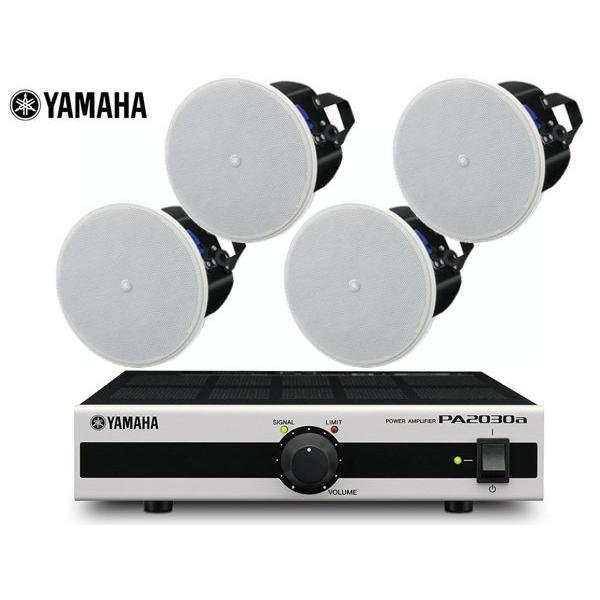 YAMAHA(ヤマハ) VXC4W (ホワイト/2ペア) + PA2030a  小規模店舗 BGMセ...